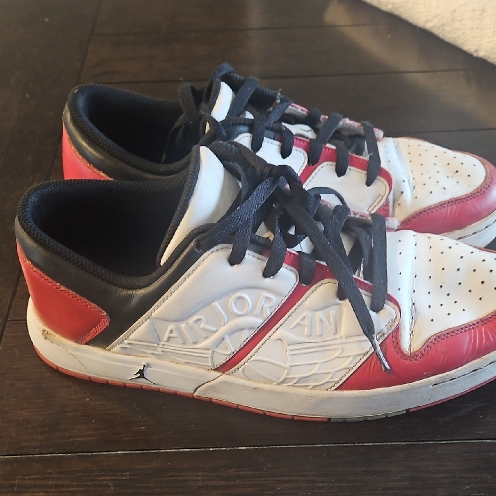 Nike Air Jordan Red Black White Sneakers